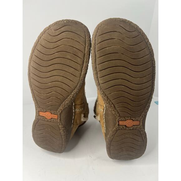 Earth Spirit Paula II Brown Suede Faux Fur Tie Ankle Comfort Snow Boots 7.5 - Picture 9 of 10